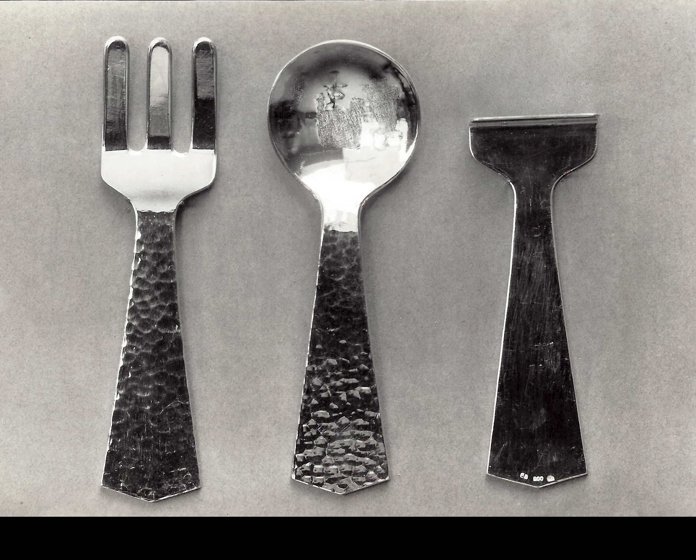 Kinderbesteck 1950-1960, Stark geprägt durch den Einfluss der Wiener Werkstätten.
